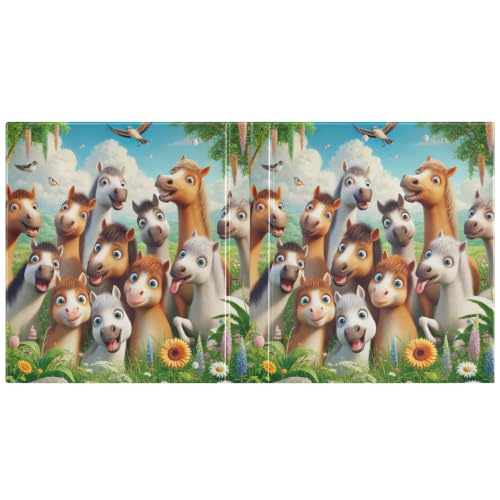 Classeur 3 anneaux en D flexible Cool Ponies taille unique Ex2