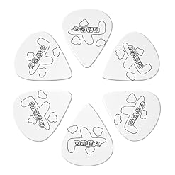 ASDTEHCY Lot de 6 médiators en celluloïd pour guitare électrique acoustique basse ou ukulélé - Les Beatles, Paul McCartney, John Lennon, RIngo Starr, George Harrison ASDTEHCY Lot de 6 médiators en celluloïd pour guitare électrique acoustique basse ou ukulélé – Image 2
