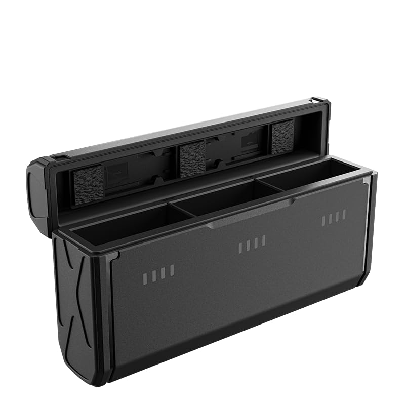 Cargador de batería GoPro Hero 13 triple que soluciona la falta de energía y pérdida de tarjetas