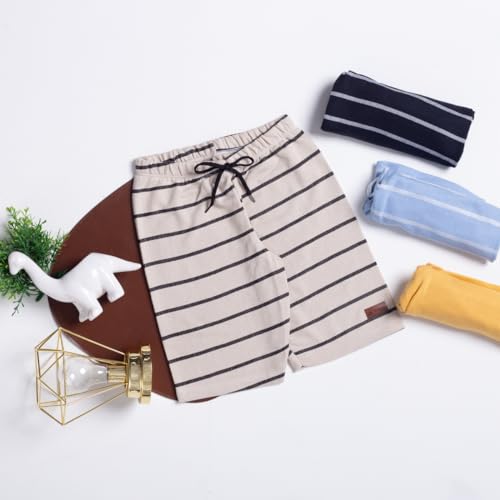 Kit 5 Bermuda Infantil Menino Shorts Moletinho Tamanho 1 ao 10 (BR, Numérico, 10, 10)