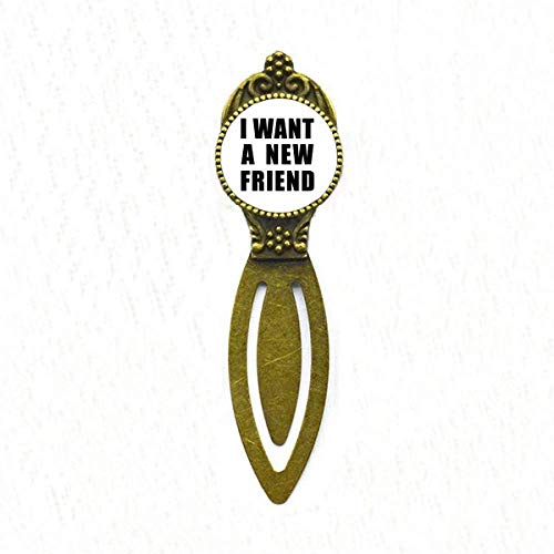 Marque-page rétro I Want A New Friend, le compagnon de vos romans