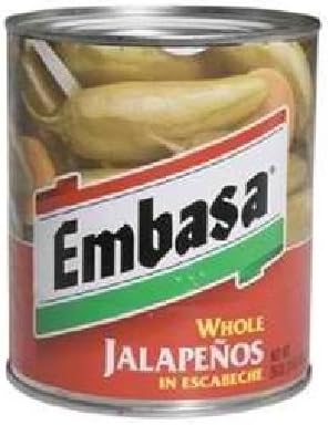 EmbasaWhole Jalapenos 36x 26OZ