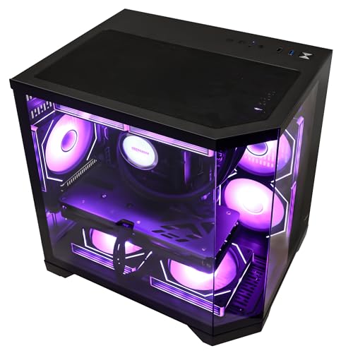 Image of Gaming PC AMD Ryzen 5 9600X 6-Core 3.9GHz, Radeon RX 9060 XT 16GB, 16GB DDR5 RAM 6000MHz,1TB PCIe SSD, WiFi&BT Prebuilt PC 850W PSU,Liquid Cooler, Windows 11
