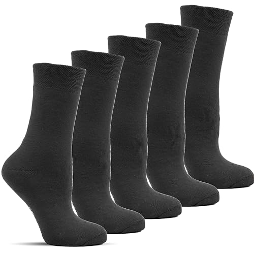 Frostfighter Damen Thermosocken ohne Gummi (6x Paar) Wintersocken Baumwolle...