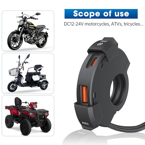 Cargador USB motocicleta anticaídas de energía con conector SAE impermeable 3