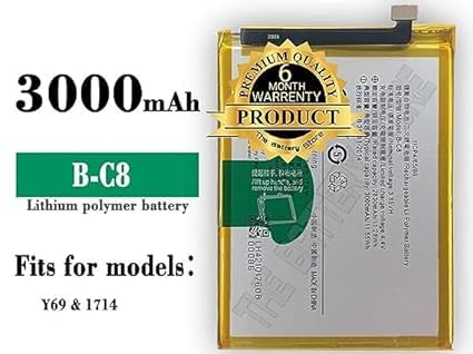 Image of THE BATTERY STORE Original B-C8 Battery for Vivo Y69 1714 Battery with 6 Month Warranty **** (PPP207)