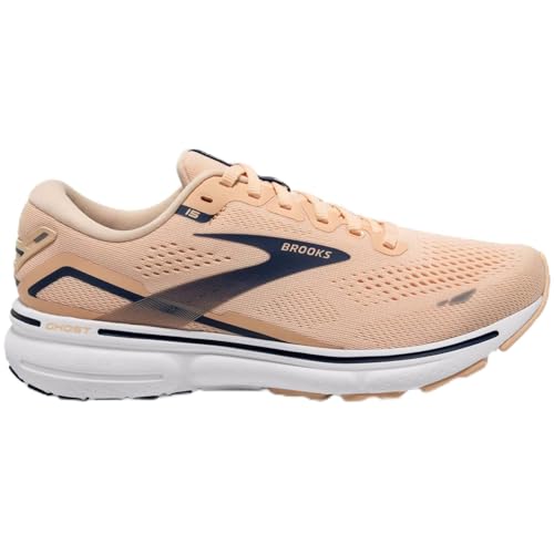 Brooks Ghost 15 Women's Running Shoes, Apricot/Estate Blue/White - 11 UK - Image 6