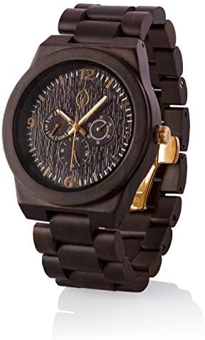 Personalized Wooden Watch Custom Wood Engrave Groomsmen Boyfriend Father Wedding Wood Anniversary for Men (El Gordo)