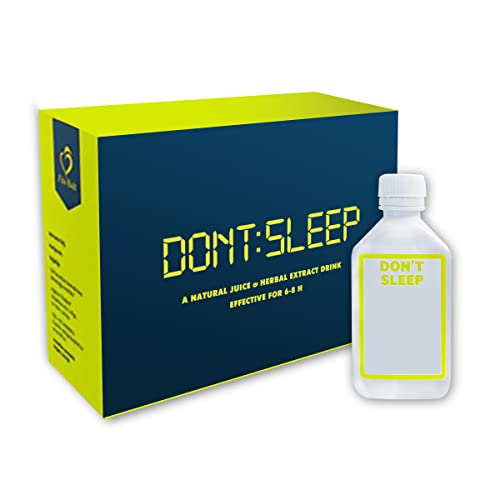 Energy Drinks Don't Sleep - boisson énergétique unique sans sucre de 6 à 8 heures - 6 x 50 ml - Végétalien, compatible avec le céto, vitamine B12 et sans caféine Cover