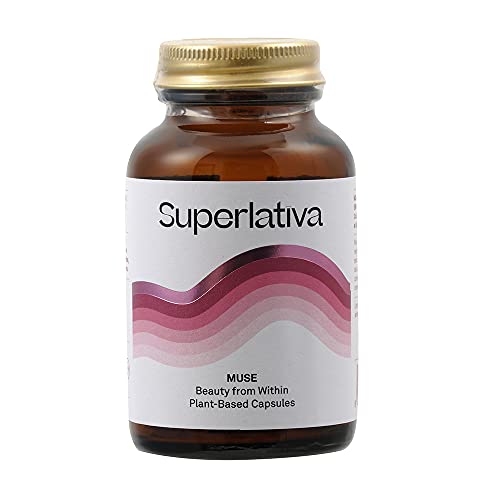 Muse | producción de Colágeno | Suplemento Vegano 100% herbal con Vitamina C | Frena Envejecimiento de la piel, potencia Crecimiento Cabello y Uñas