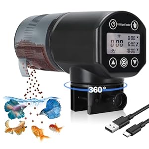 Podazz CY-059DW Automatischer WLAN-Fischfütterer Schwarz