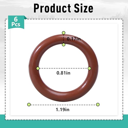 Image of 6-Pack B32790 Oil Pump Pickup Tube O-Ring Gasket Kit,High Temperature Resistant Seals for LS Engines,Compatible with Chevy Silverado Suburban Tahoe,GMC Sierra Yukon,Cadillac Escalade (5.3L 6.0L V8)