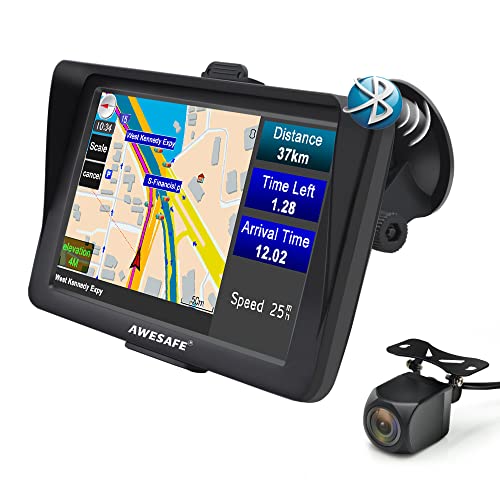 image for AWESAFE GPS Navigation 7 Inch with Reverse Camera Bluetooth Calling Re