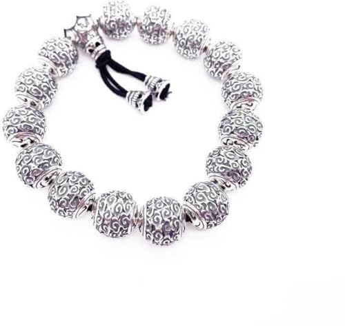Bracelet Argent S990 Six Mots de vérité : bijoux bouddhistes d'exception