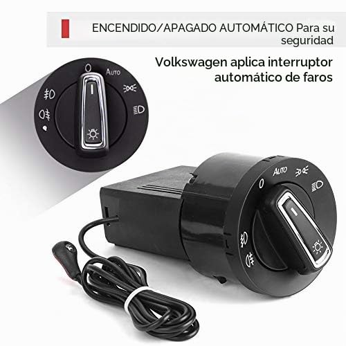 Sensor de luz automático contra descuidos con interruptor faro LED 6