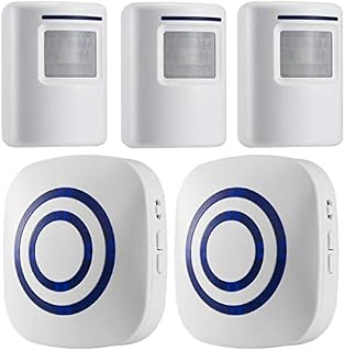 WJLING Motion Sensor Alarm, Wireless Driveway Alarm, Home Security Business Detect Alert