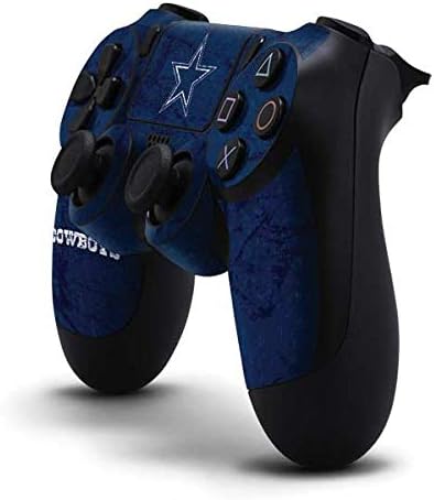 Vista 23 de Skinit Calcomanía para juegos compatible con el controlador de PS4, diseño de logotipo retro de los Dallas Cowboys de la NFL con licencia