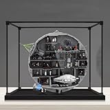 Cette vitrine transparente est conçue pour le modèle Le-go 75419 Death Star offrant une protection efficace contre la poussière et les dommages (vitrine uniquement, modèle non inclus).