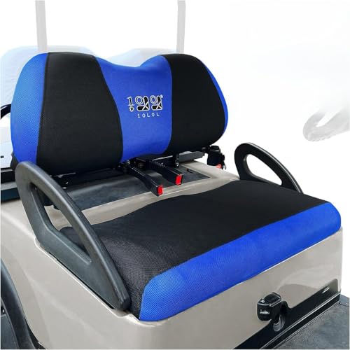 Cart Seat Covers For Yamaha, Club Car Precedent, Fairplay And Star Models, Large Backrest 3d Air Mesh Fabric Breathable Anti-slip Washable - Blue
