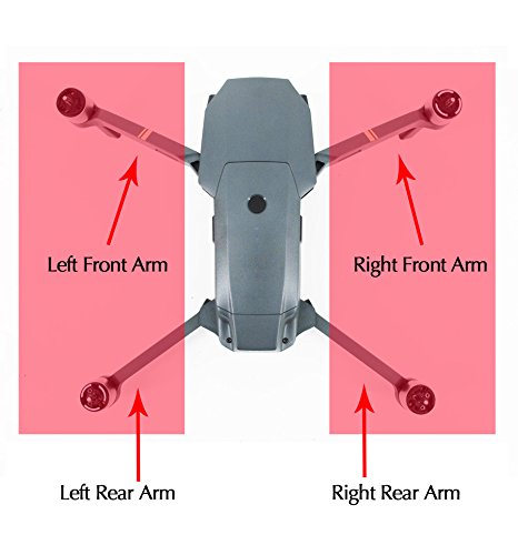 Bras avant gauche Mavic Pro Platinum iMusk, pièce haute précision - 2