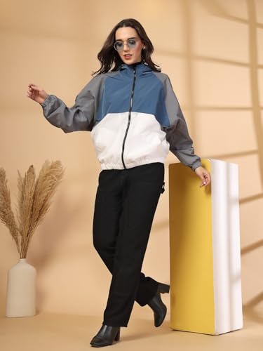 Image of CHKOKKO Sunscreen Jacket for Women Hooded Zipper Sports Jacket | UV Protection | Sun Protective | Lightweight Water Resistant | Riding Biker | Outdoor Travel Gym Running