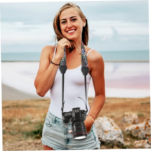 Homoyoyo Alça de câmera estilo étnico retrô sling câmera slr alça de câmera slr suspender Funda alça