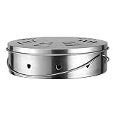 Peso: 147 g / 5.15 oz. Diámetro: 14cm / 5.5 ". Altura: 3.5 cm / 1.38 ". Material: Acero inoxidable.