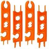 PV-Steckschlüssel-Set, 4-teilig, und gleichwertige Photovoltaik-Kabelkupplungen in netz- und netzunabhängigen Solarinstallationen (orange)