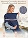 MomWills 2pk Nursing Cover for Breastfeeding, Soft & Breathable Privacy Poncho, Multi-Use Feeding Shawl, Comfortable & Portable Breastfeeding Cover for Women Includes Mesh Laundry Bag