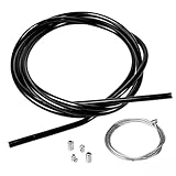 Kontazmi Universaler Kupplungszug Ø2mm 2Meter mit Ummantelung und Anschluss Reparatursatz Kupplungszug für Motorräder Motocross Moped und Kleinkraftrad