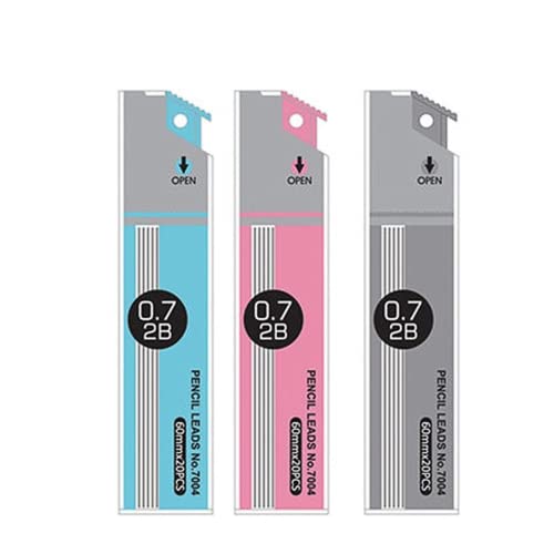 1pc Stationery Pencil Leads Premium Anti- Cracking 0. 7mm 2B Mechanical Pencil Refill Office Supplies Nice processing