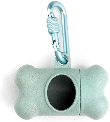 REQU Portable Outdoor Pet Cleaning Bag Dog Poop Bag Dispenser Waist Bag Trash Organizer Cleaning Tool(Blue)