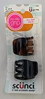 Algopix Similar Product 10 - Scunci NoSlip Grip Jaw Clips 6 Count