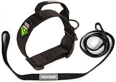 Emotional Support Service Animal Travel Collar with Built-in Hand...