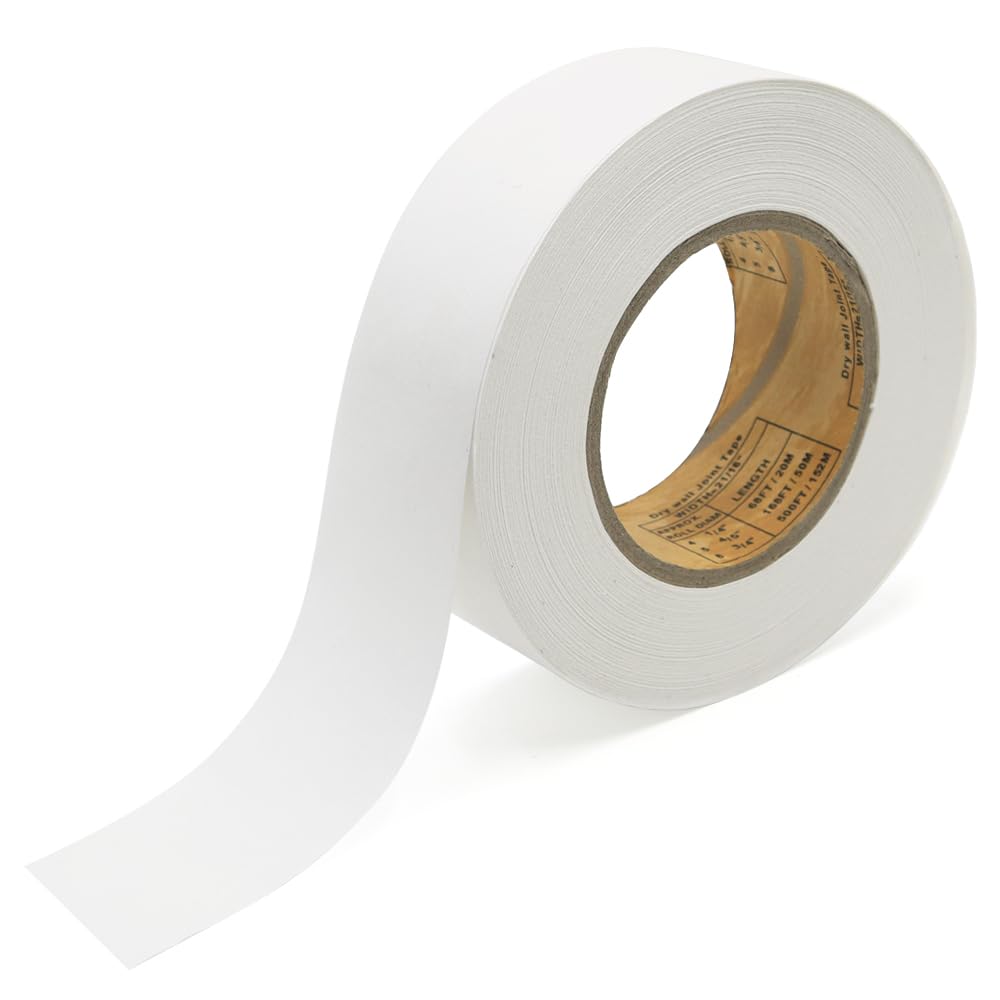 YDHfdc Plasterboard Tape 70m x 48mm White Drywall Tape for Wall Corners, Repair Wall Cracks