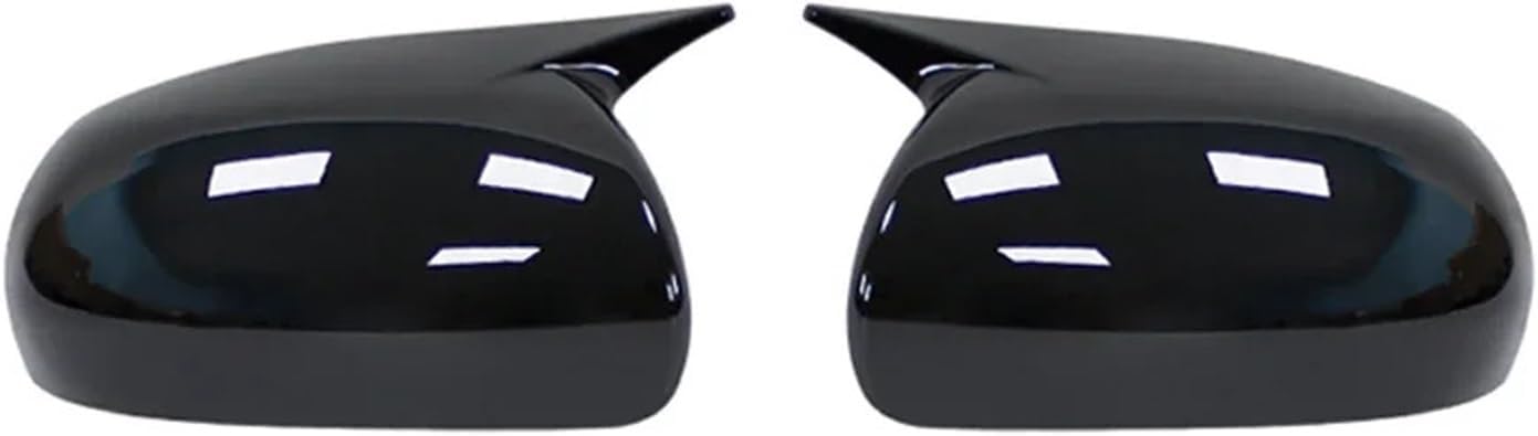 Compatible For KIA K3 Forte Cerato Ceed 1 2009-2011 Car Rearview Side Mirror Cover Wing Cap Exterior Sticker Door Case Trim Carbon Fiber(Gloss Black)