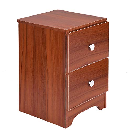 Nightstand with 2 Drawers, Bedside Table with Handle, Industrial Modern End Table, Vertical Dresser Storage Tower, for Hallway, Closet, Living Room, Bedroom Furniture Nightstands