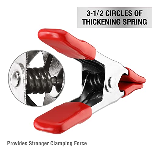 Workpro 20-Piece Steel Spring Clamp Set, 15Pc 3/4" Clamps, 5Pc 1" Clamps For Wood Working, Diy, Photo Studio Backdrops Backgrounds, W001401A #TOP4