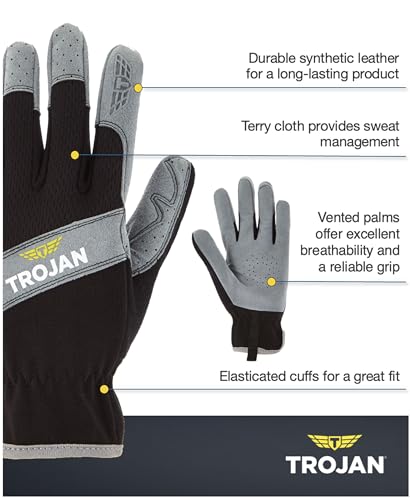 Guantes de seguridad TROJAN Tradesman con agarre firme y protección mecánica 2