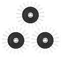 Grout Groovy Nylon Brush Wheel, Tile Cleaner Accessory for Kitchens, Bathrooms & More – 3 Pack