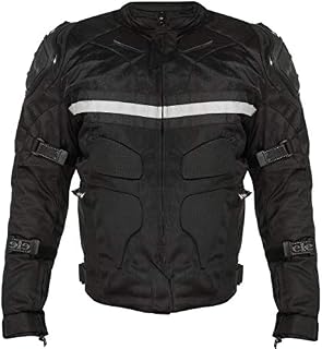 Xelement CF751 'Roll Out' Men's Black Tri-Tex Motorcycle Jacket with Level-3 Armor