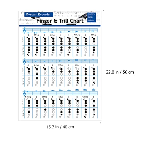 Vaguelly Ukulele Flute Chord Chart Trumpet Chord Chart Fingering Practice Chart Bass Recorder Chords Finger Chart Practice Finger Chart Flute Chord Chart For Bass Practicing Supplies Music Posters #TOP1