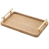 Design élégant : avec sa finition élégante en bois, ce plateau ajoute une touche sophistiquée à votre cuisine, salon ou chambre, améliorant l'esthétique de n'importe quel espace.