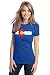 COLORADO STATE FLAG DISTRESSED Ladies' T-shirt / Vintage Look CO Denver Tee