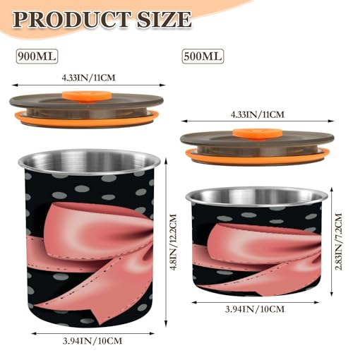 ATTX Lata Hermética Café Acero 500ml Rosa miniatura 2