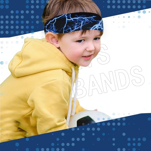 Fumwase 10 faixas esportivas para meninos faixas de transpiração atléticas de 40,6 cm faixas esporti