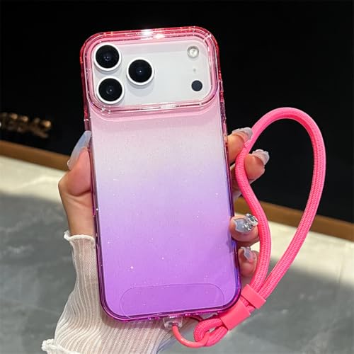Coque TPU dégradé rose violet pour iPhone 16 Pro aux finitions précises