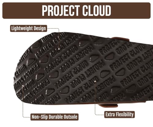 Image of 100% Genuine Leather Slip-on Footbed Clogs for Women - Fall Shoes for Women