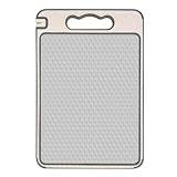 tabla cortar ikea madera 【Fácil almacenamiento】 La superficie lisa y no porosa de la tabla de cortar acero inoxidable evita la transferencia de aceite, jugos y olores. Se seca rápidamente después de la limpieza, y el orificio para colgarla permite colgarla verticalmente con un gancho, ahorrando espacio en la encimera.