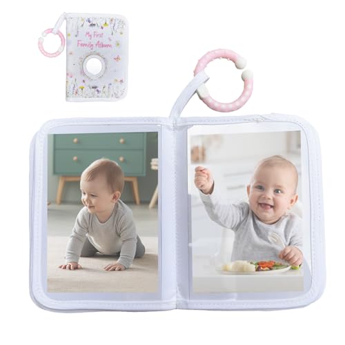 Libro de fotos para bebés | Libro para niños pequeños para la familia - Álbum de fotos portátil para viajes, vacaciones, diario, escuela y familia